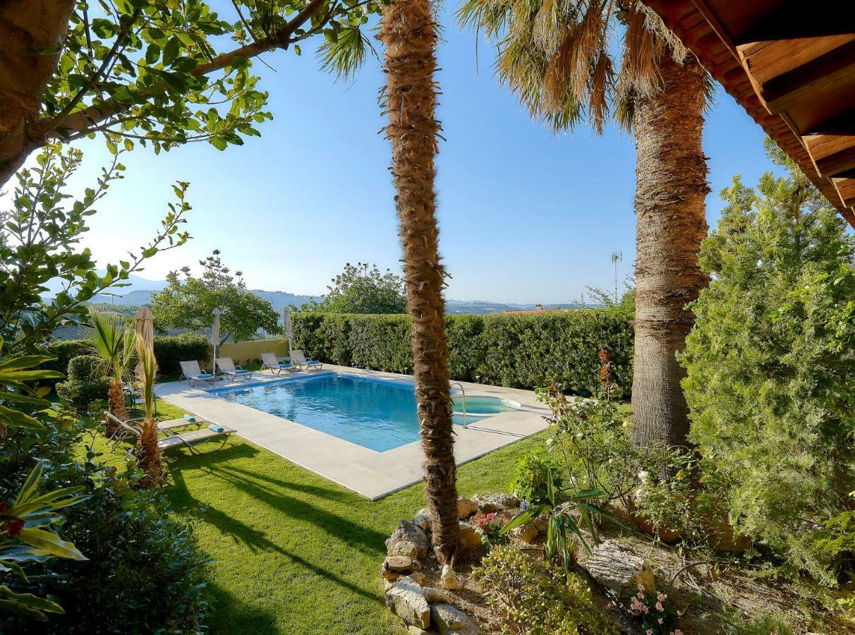 Castello Villa Daphnes - Private Pool & Whirlpool Dhafnes Exterior photo